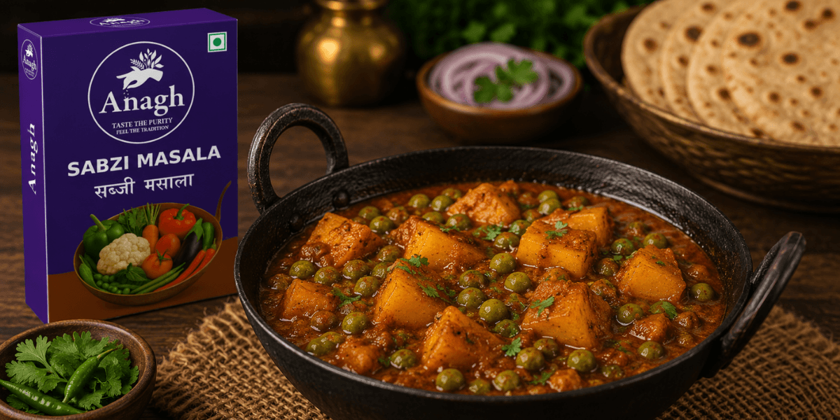 Aloo Matar Recipe Restaurant Style – Ready in 30 Mins | Anagh Masale
